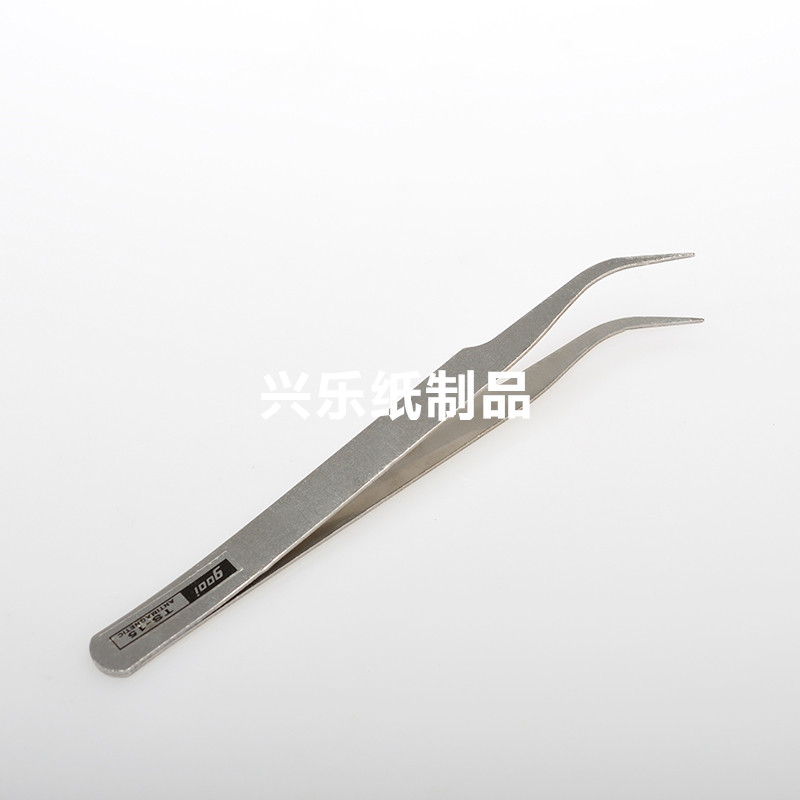 不锈钢镊子弯头衍纸工具diy手工制作指钳衍纸小镊子尖头 — تصویر 4