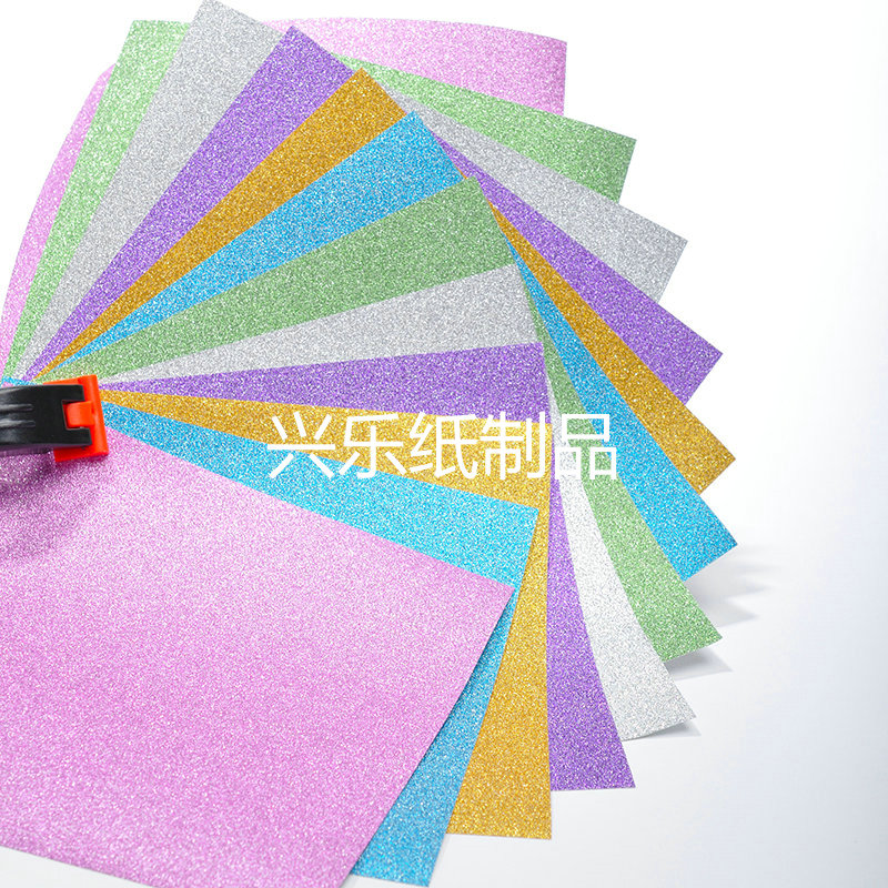 金粉折纸手工纸15cm趣味益智儿童手工DIY相册信封金葱闪光纸 — تصویر 2
