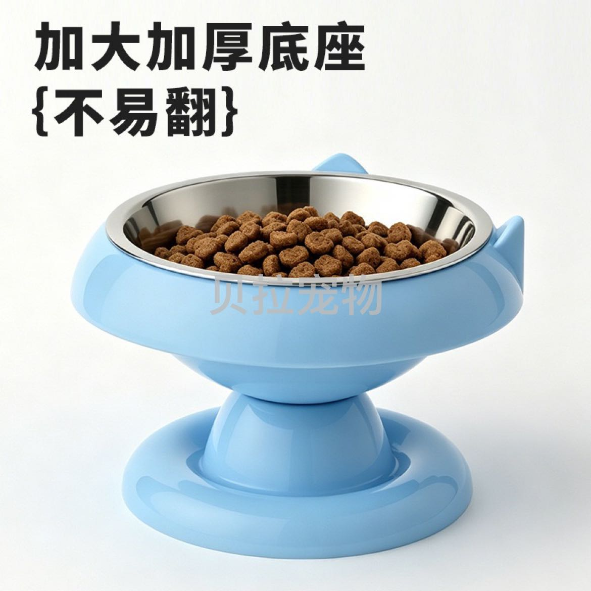 تصویر محصول: 小半圆碗猫碗猫盆猫咪饭碗喝水碗不锈钢狗碗宠物碗内胆配件钢盆