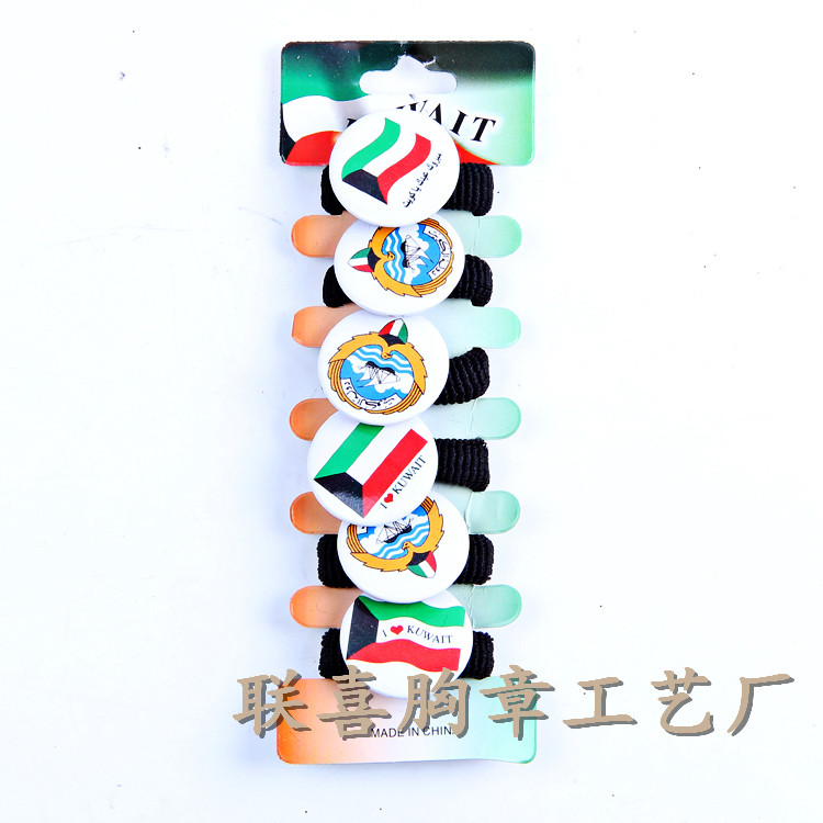 韩国胸章发圈发绳发饰品 马口铁徽章 — تصویر 2