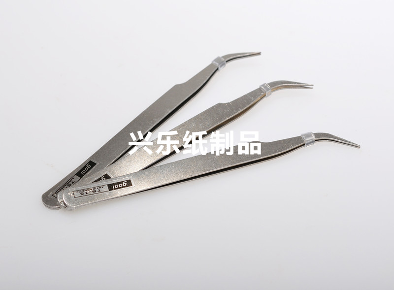 不锈钢镊子弯头衍纸工具diy手工制作指钳衍纸小镊子尖头 — تصویر 3