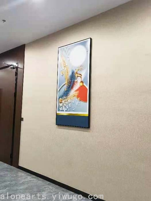 宾馆酒店走道挂画实拍 大幅不常规订制款 油画 — تصویر 2