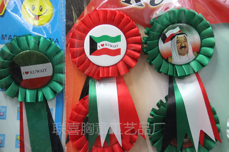 تصویر محصول: 厂家直销 国徽国旗胸花 马口铁个性胸花定制