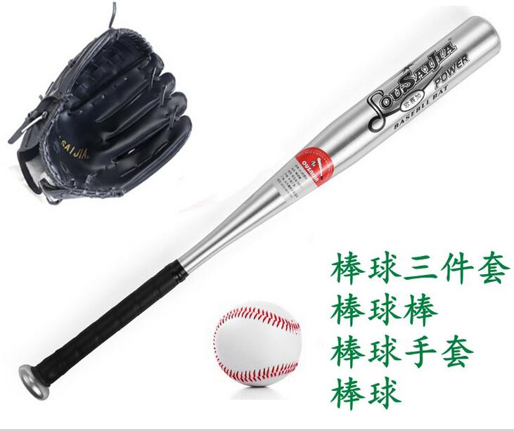 棒球棒套装 铝合金棒球棒+手套+棒球 — تصویر 4