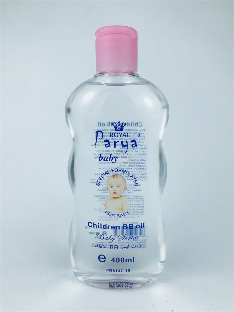 厂家批发外贸英文出口宝宝润肤油按摩BB油推拿儿童Baby oil 100ml 专供出口 — تصویر 4