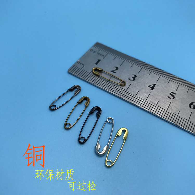 تصویر محصول: 上海虎牌安全小铜别针挂商标可出口品质过检000#代发