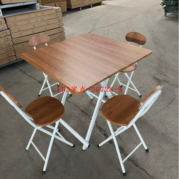 تصویر محصول: 折叠家用餐桌小户型出租屋方形便携简易折叠桌摆摊方便携带餐桌